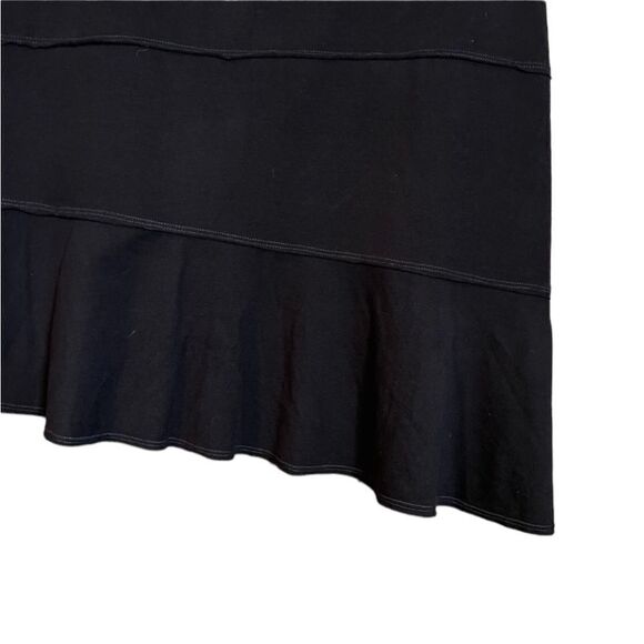 Athleta black tiered asymmetric hem skirt - Picture 8 of 10